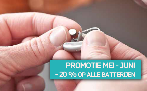 Promotie maand mei en juni: - 20% op batterijen!
